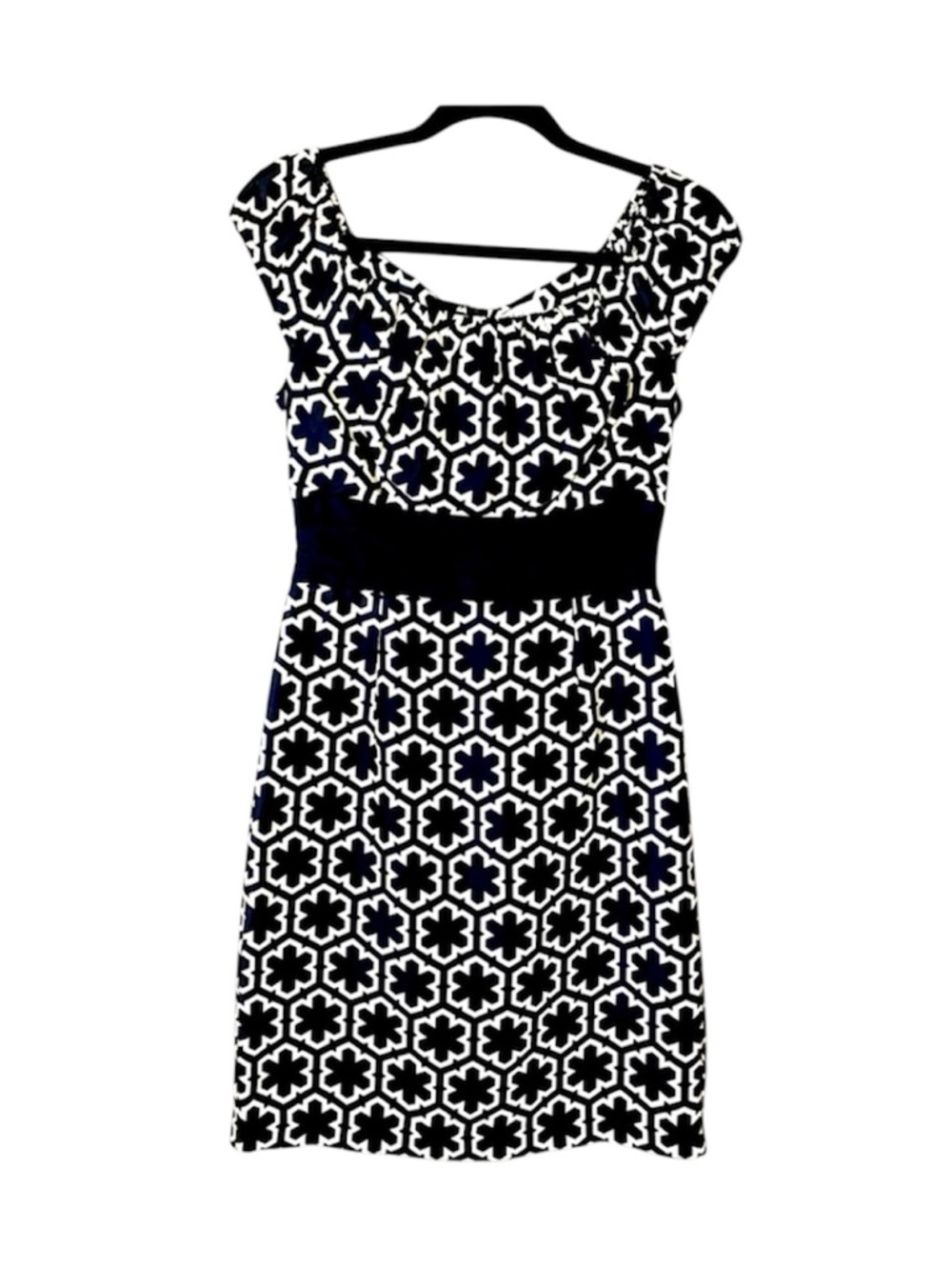 Milly Italian Silk Dress Milly NY Classic Clover Floral Quiet Luxury  Lined Sz 2